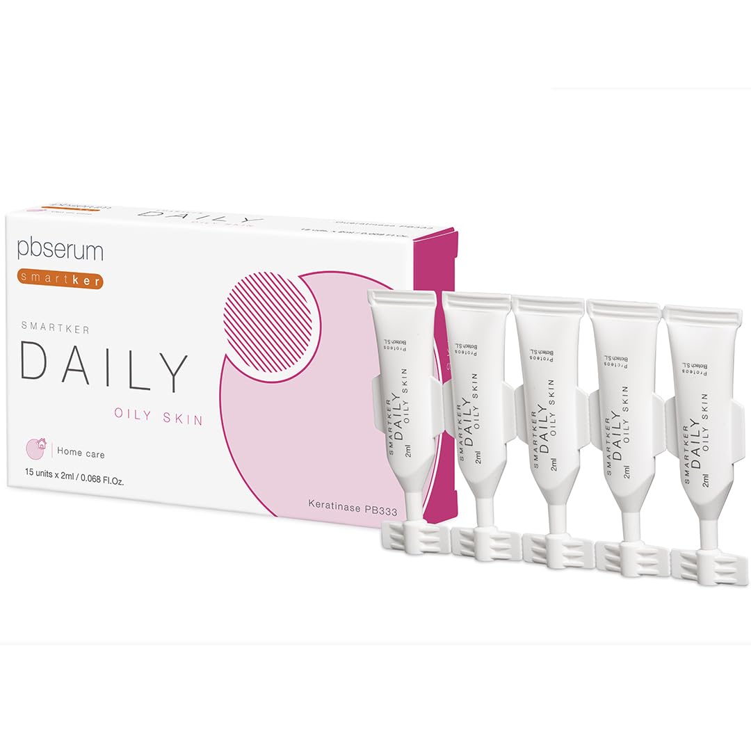 PBSerum Smartker Daily Oily Skin 15 unidades de 2ml c/u - Solución para piles grasas - Mejora la Apariencia de la Piel