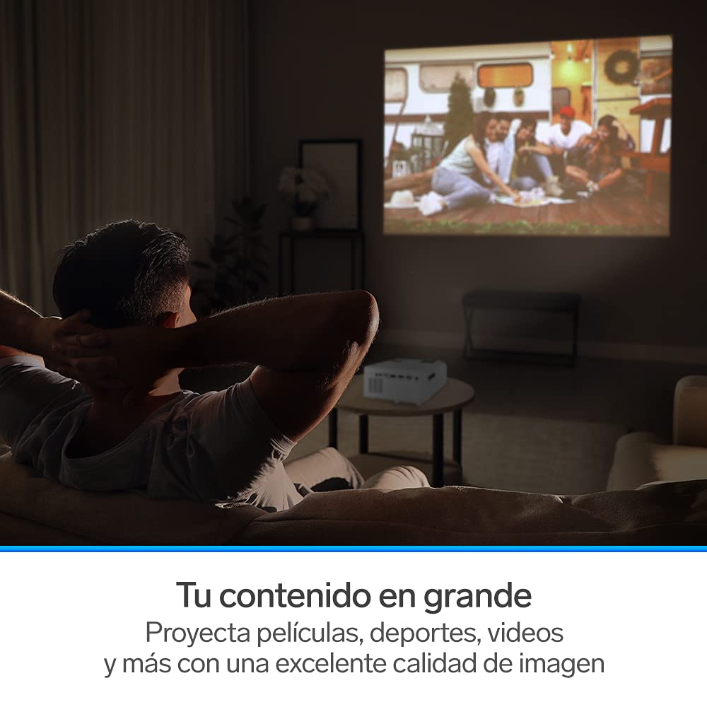 Proyector Multimedia HD Steren PRO-300 7000 Lúmenes Portátil 2 a 5 m