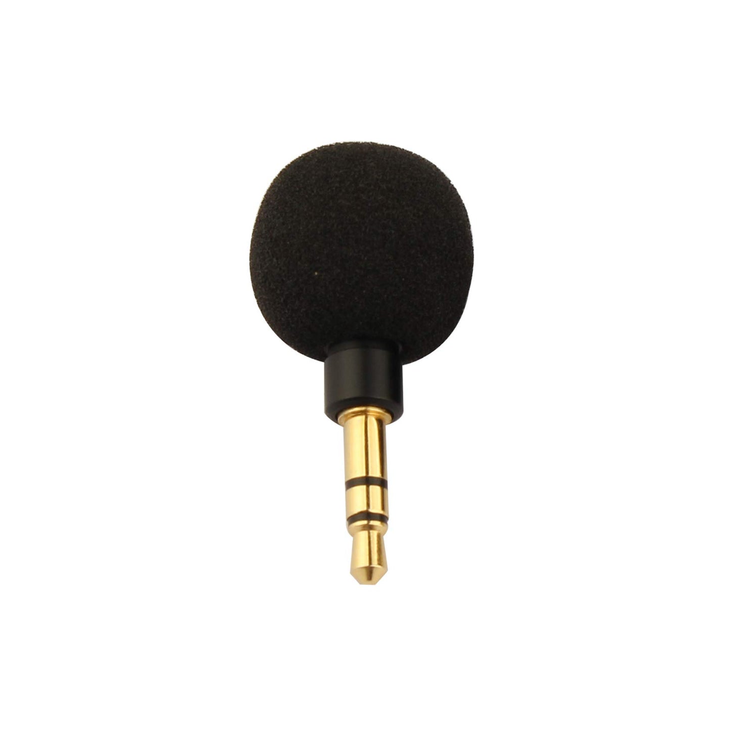 Mini Micrófono Estéreo Plug and Play Compatible con Teléfonos Móviles Negro de 3,5 mm para Grabación con Cancelación de Ruido