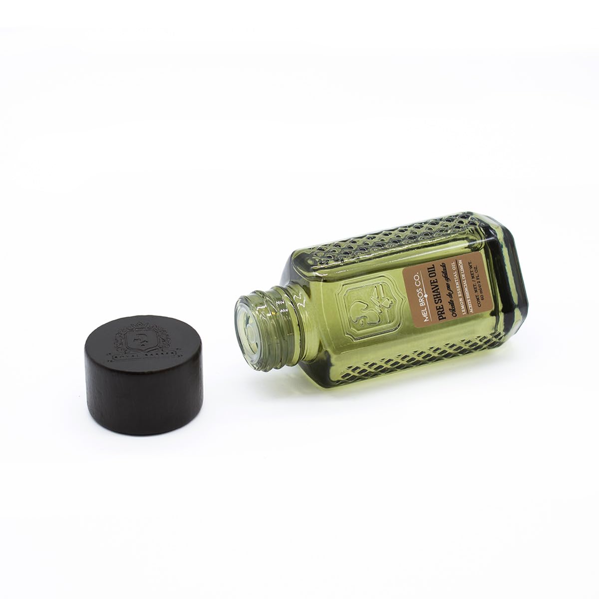 Mel Bros CO. - Royal BARBER, Pre Shave Oil - Aceite Pre Afeitado, Cítricos 2 OZ / 60 ML - Suaviza Vello, Abre Poros y Evita Irritación al Afeitar.