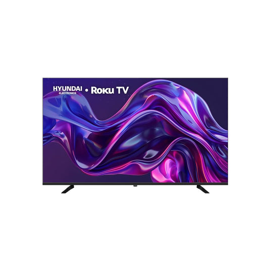 Hyundai HYLED5527R4KM TV 55” Pulgadas LED Ultra HD 4K Smart TV, Dolby Audio, HDR10, WiFi Dual Band, Sistema Operativo Roku Compatible con Alexa, Apple Air Play y Google Home, Diseño Border Less