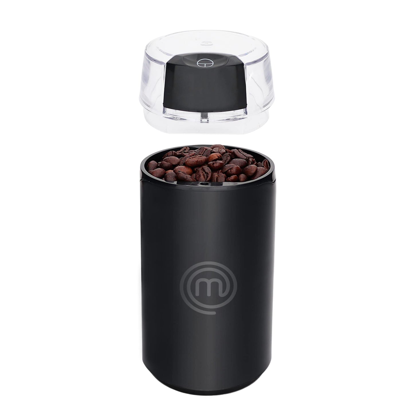 Hukën x MasterChef | Molino Eléctrico de Café Premium | Molido Perfecto | Acero Inoxidable | Capacidad de 50 gr. | 150 W | Diseño Compacto y Eficiente