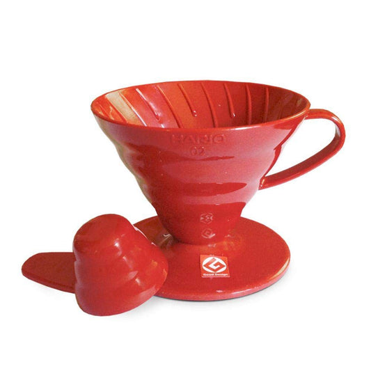Hario V60 - Goteador de café de plástico, tamaño 01, rojo
