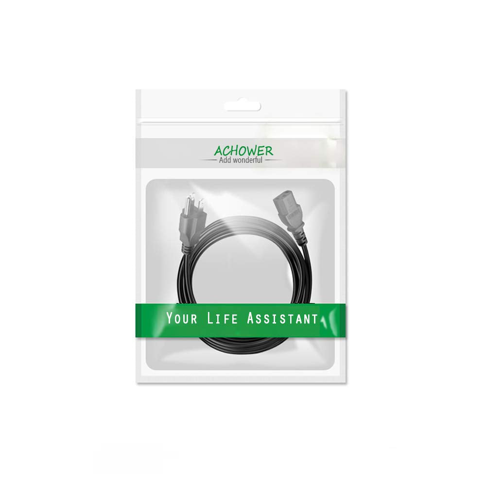 Cable de alimentación de repuesto compatible con olla de presión eléctrica, olla de arroz, olla de arroz, máquina de leche de soja, microondas – [listado UL] cable de alimentación de 6 pies de extensión de 3 clavijas 18 AWG