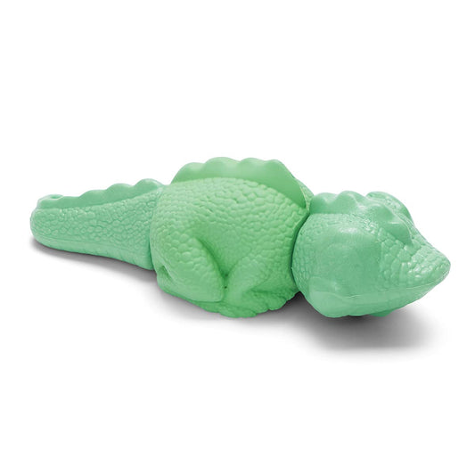 BarkBox Juguetes para perros duros y masticables para masticadores agresivos, goma duradera y nailon, dispensación de golosinas, bolas y juguetes de dentición para perros y cachorros pequeños, medianos y grandes, Ilana The Iguana