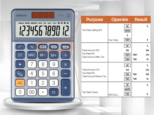 Calculadora de Escritorio Pendancy Negra con Pantalla LCD de 12 Dígitos y Energía Solar para Contabilidad