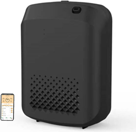 Luqeeg Máquina de Fragancia Bluetooth Inteligente de 400 Ml, Difusor de Aceite Esencial de Atomización Inteligente, Difusor de Aceite Esencial de Eléctrico para Hotel(Enchufe de
