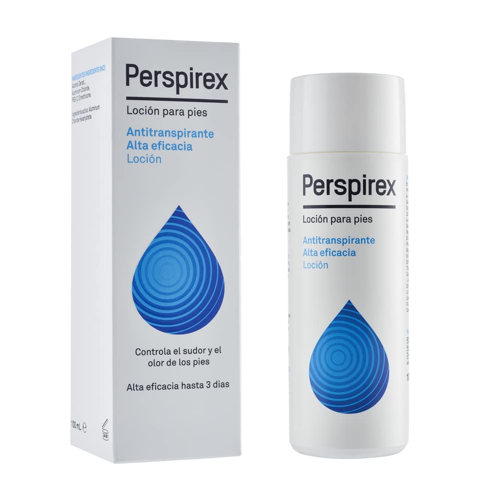 Perspirex Locion antitranspirante personal | para control de sudoración en manos y pies | clínicamente probado | 120 HORAS o 5 DIAS de proteccion | aplicar 2 veces por semana | con 100ml