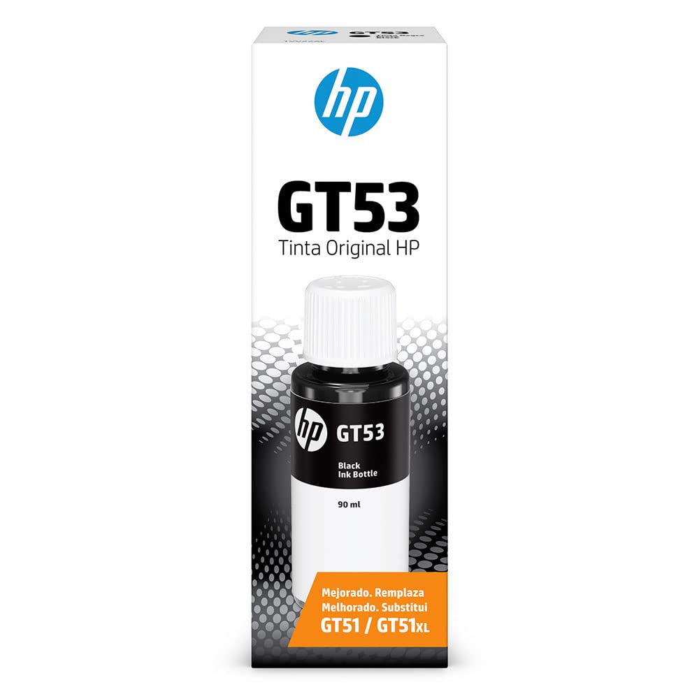 Kit de Tintas Original HP GT52 GT53 Amarillo, Cyan, Magenta y Negro para Cómputo y Papelería