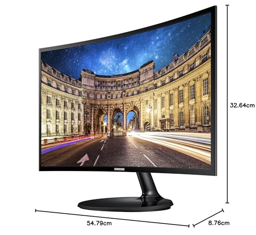 Samsung LC24F390FHLXZX - Monitor Curvo, Negro (Black High Glossy), 23.5”