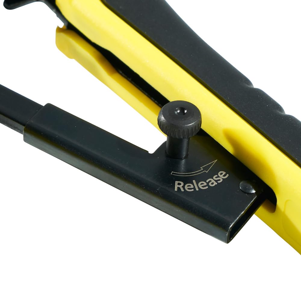 Klein Tools VDV226-817| Kit de instalación modular todo en uno |Corta, pela y poncha cables de voz y datos |Crimpado preciso y seguro |Crimpadora de terminales |Herramientas |Con conectores | Amarillo