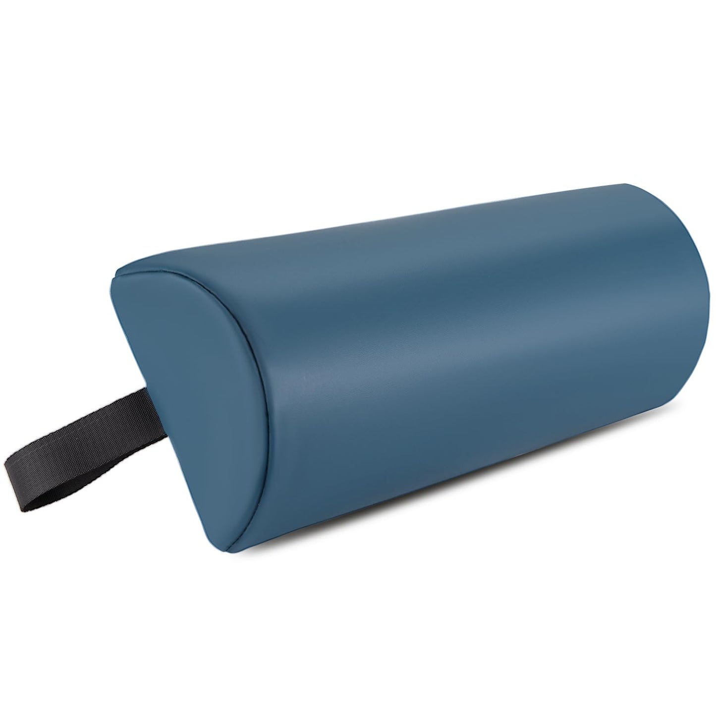Almohada Noverlife Medio Redondo 14 x 6 x 3 Pulgadas con Asa de Correa de Cuero Sintético