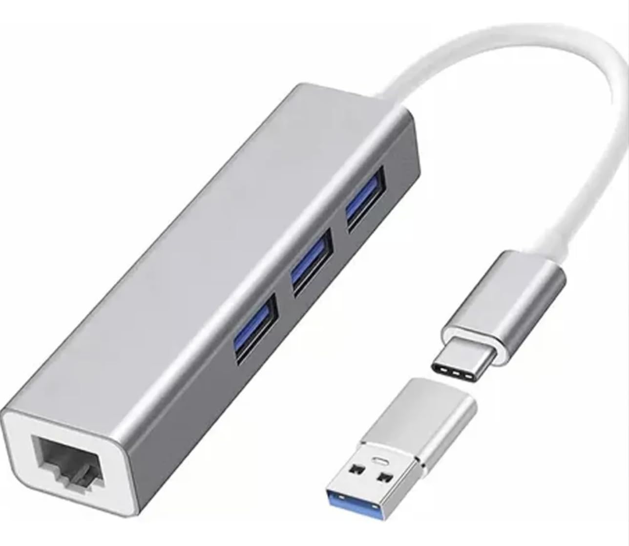 Genérico Adaptador USB C a Ethernet, Adaptador Ethernet USB C a RJ45 Thunderbolt 3, LAN de Red 10/100Mbps para MacBook Pro, MacBook Air, iPad Pro, Surface, DELL XPS y más