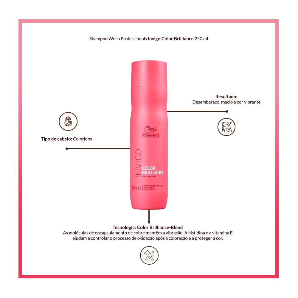 Shampoo Wella Professionals Lime Caviar Invigo Color Brilliance 250 ml