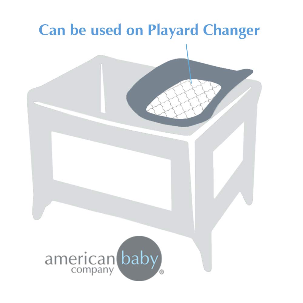 Forro Acolchado de Microfibra American Baby Company Blanco Impermeable 11.5 x 23 Pulgadas para Bebé (3 Unidades)