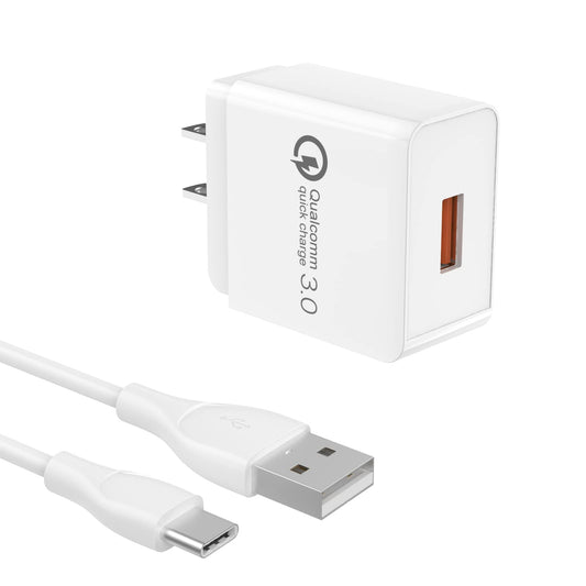 IBERLS 18W Cargador para Samsung Galaxy S25, S24 Ultra, Plus, S23, S23 Ultra Xiaomi Redmi Poco X3 Note 8 10 Pro A2 9T 9S Charger Tipo c con Cable Carga Rapido Rapida de 1.5M