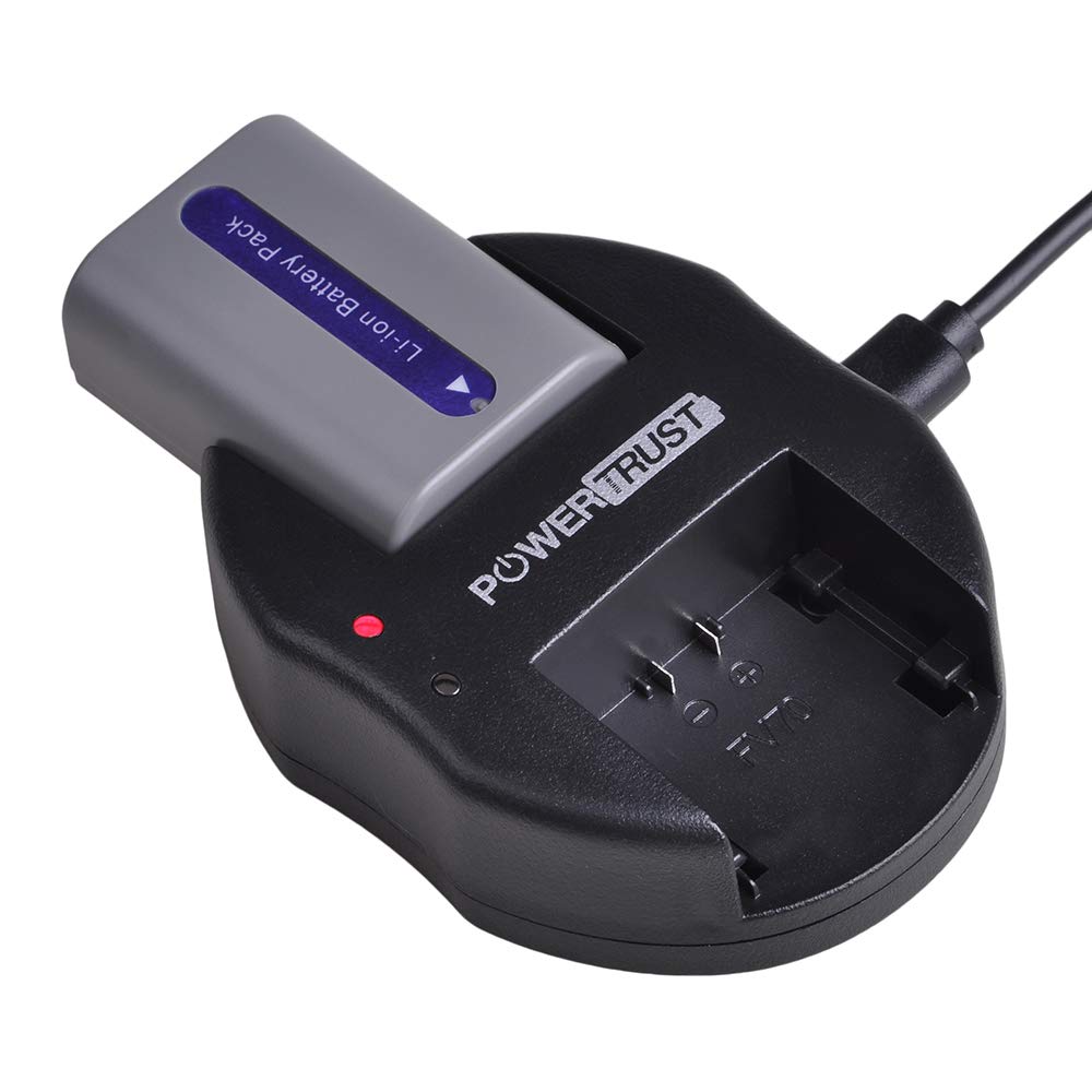 Batería y Cargador Dual PowerTrust NP-FP50 Series DCR-HC30 40 43E 65 85 94E 96 DCR-SR30 40E 50E 60E 70E 80E