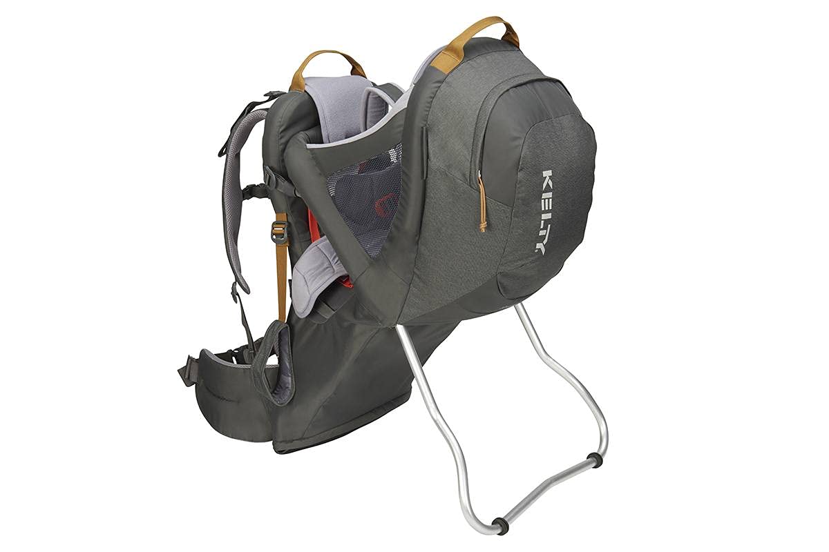 Mochila Portabicicletas para Niños Kelty Journey PerfectFit Sombra Oscura con Suspensión Ajustable y Bolsillos de Malla