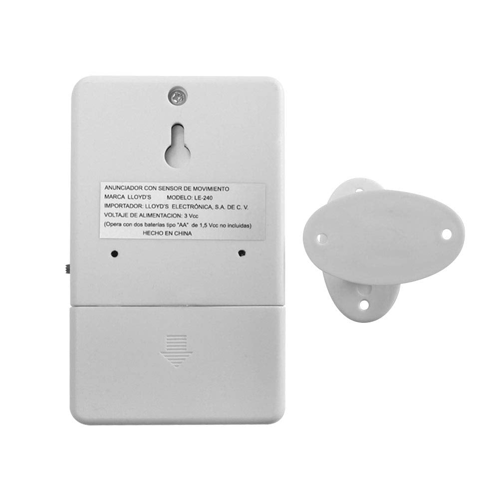 Lloyd'S LE-240 Anunciador con Sensor de Movimiento, color Blanco