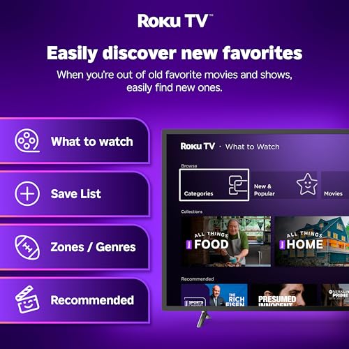 Hisense - Televisor inteligente Roku de 40 pulgadas clase A4 FHD 1080p con compatibilidad Alexa (40A4NR) - Dolby Audio, diseño de bisel delgado, Google Assistant