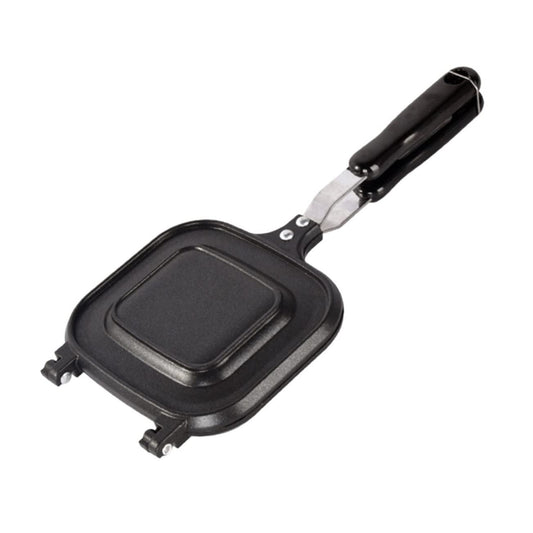 Anneome - Sartén de sándwiches para hornear antiadherentes, tostador de hierro doble, sándwichera, sartén para cocina, sartén para pan, sándwiches, sartén para cocina, sartén para sándwiches