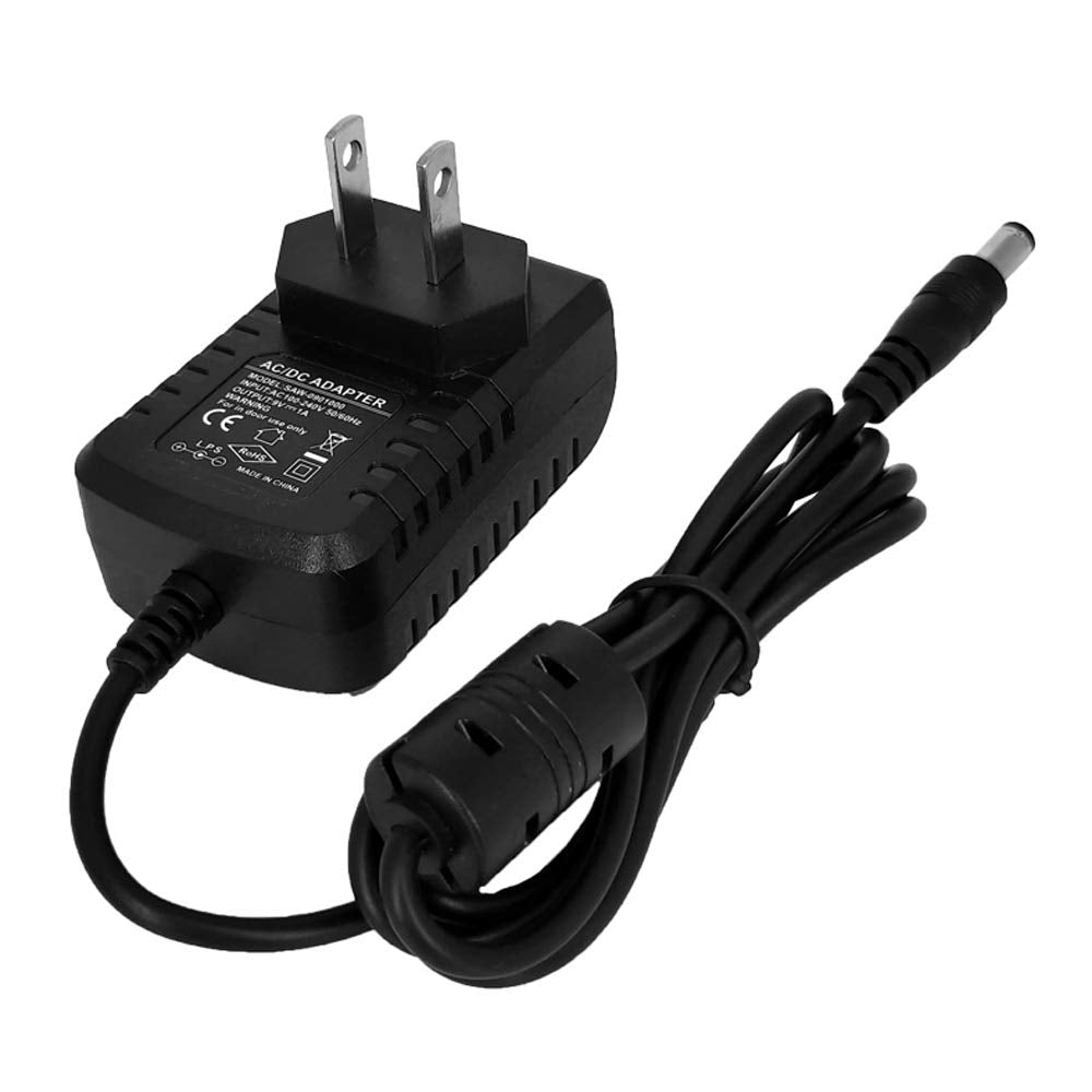 Adaptador de Suministro de Energía Pigtone 9V DC 1A Negro con Cables de Cadena Tipo Margarita para Pedales de Efecto de Guitarra