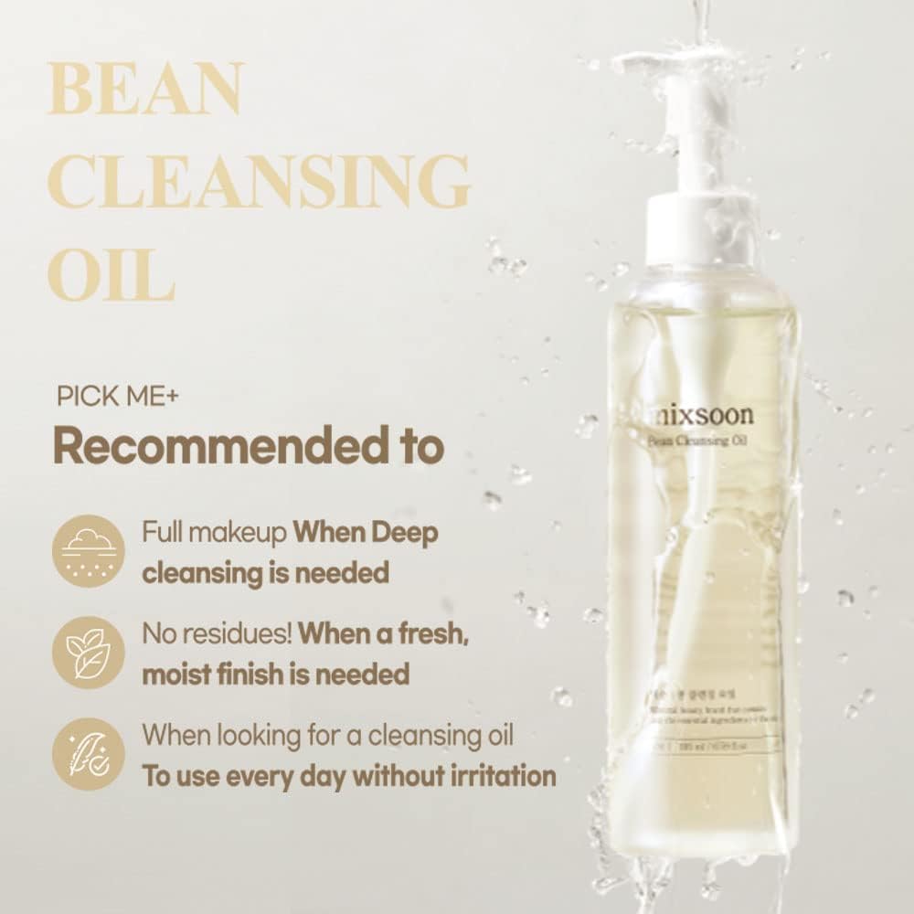 Mixsoon, Bean Cleansing Oil, Aceite limpiador, 195 ml.