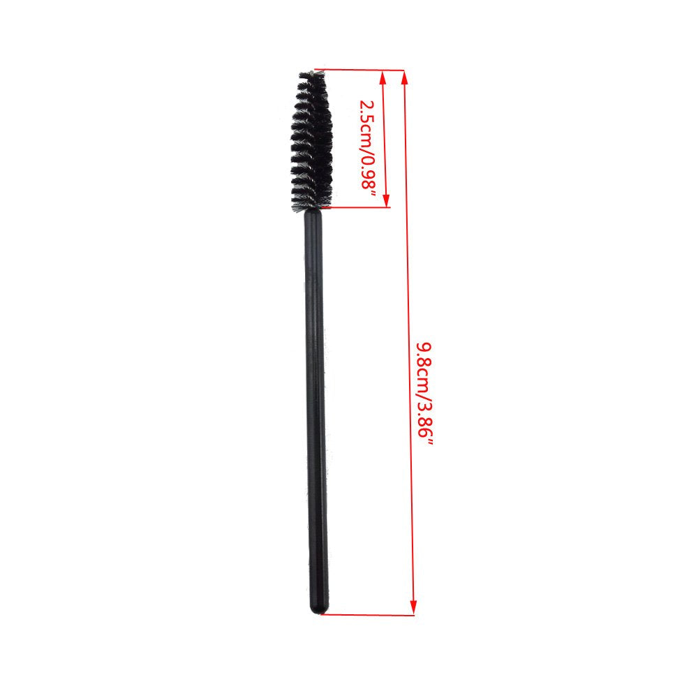 yueton - Pack de 100 cepillos desechables para pestañas, Negro