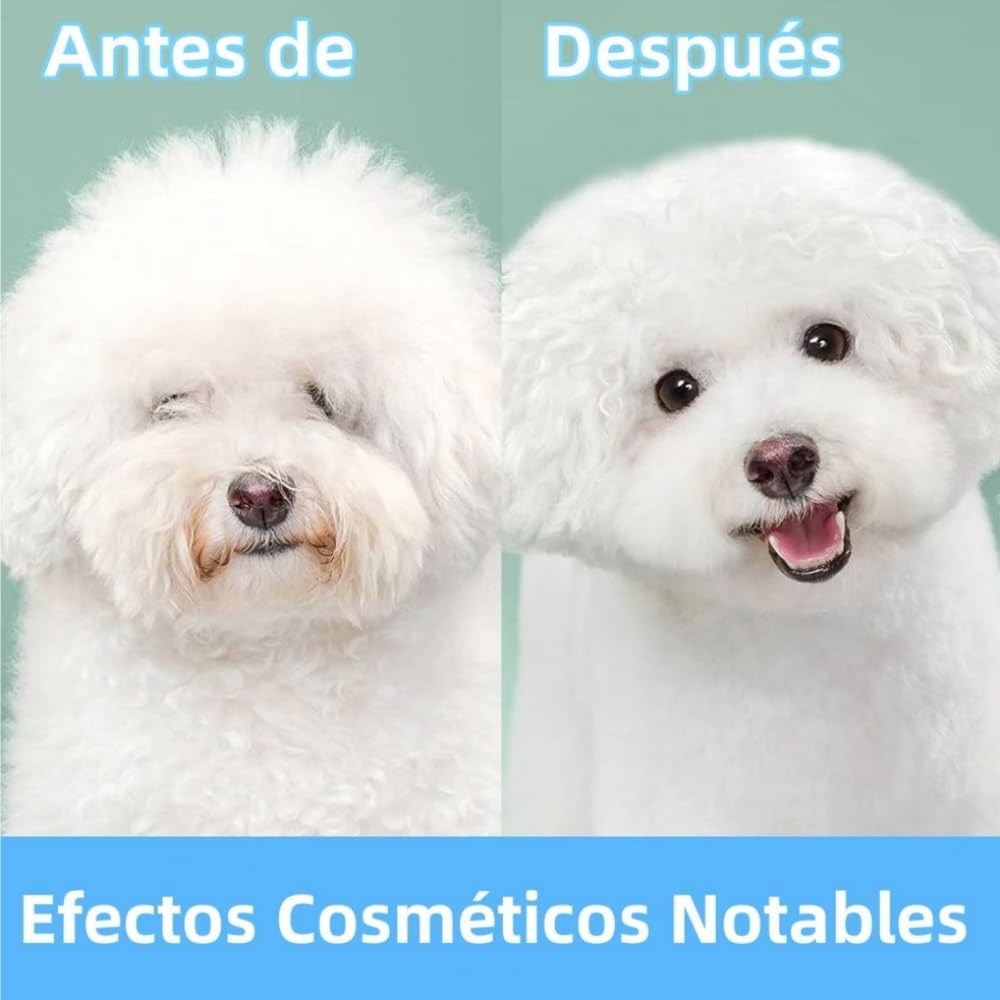 EDECOR Cepillo para Perros y Gatos, 2 en 1 Deslanador para Perro, Cepillo para Mascotas Quita Pelo, Peine Rastrillo para Perros para Eliminar Nudos y Enredos, Peine para Perros y Gatos de Pelo Corto o Largo (Azul)