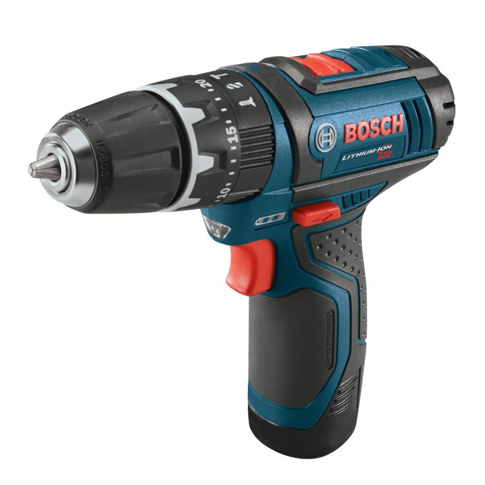 BOSCH PS130N 12V Max 3/8 pulgadas. Taladro de martillo/destornillador (herramienta desnuda), azul