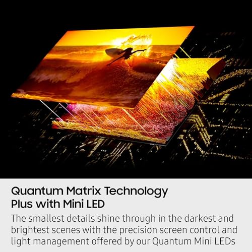 SAMSUNG QN90F Neo QLED 4K Smart TV de 75 Pulgadas, Color Negro Titan