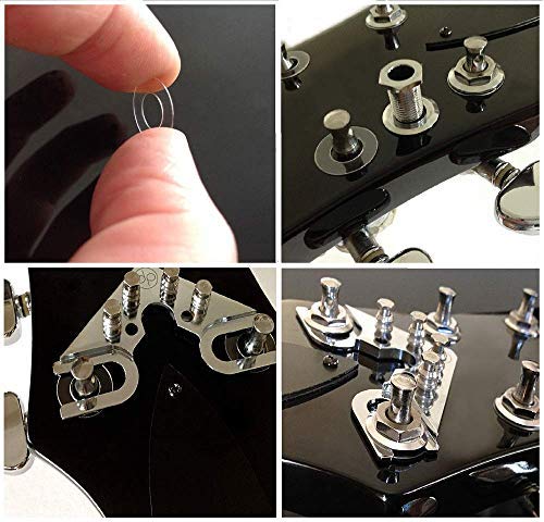 The String Butler V3 Standard (negro y plateado) - Mejor actualización de guitarra para mejorar la estabilidad de afinación