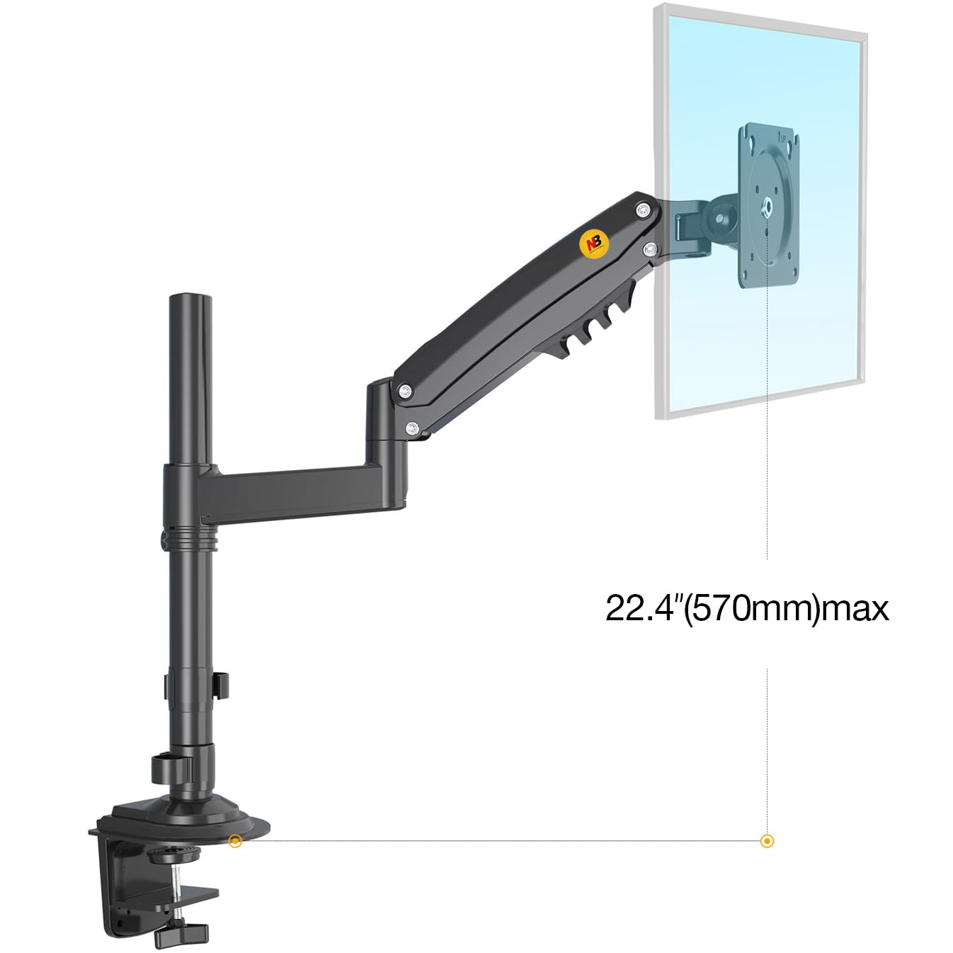Soporte de Computadora NB North Bayou Giratorio Ultra Ancho para Monitor H100