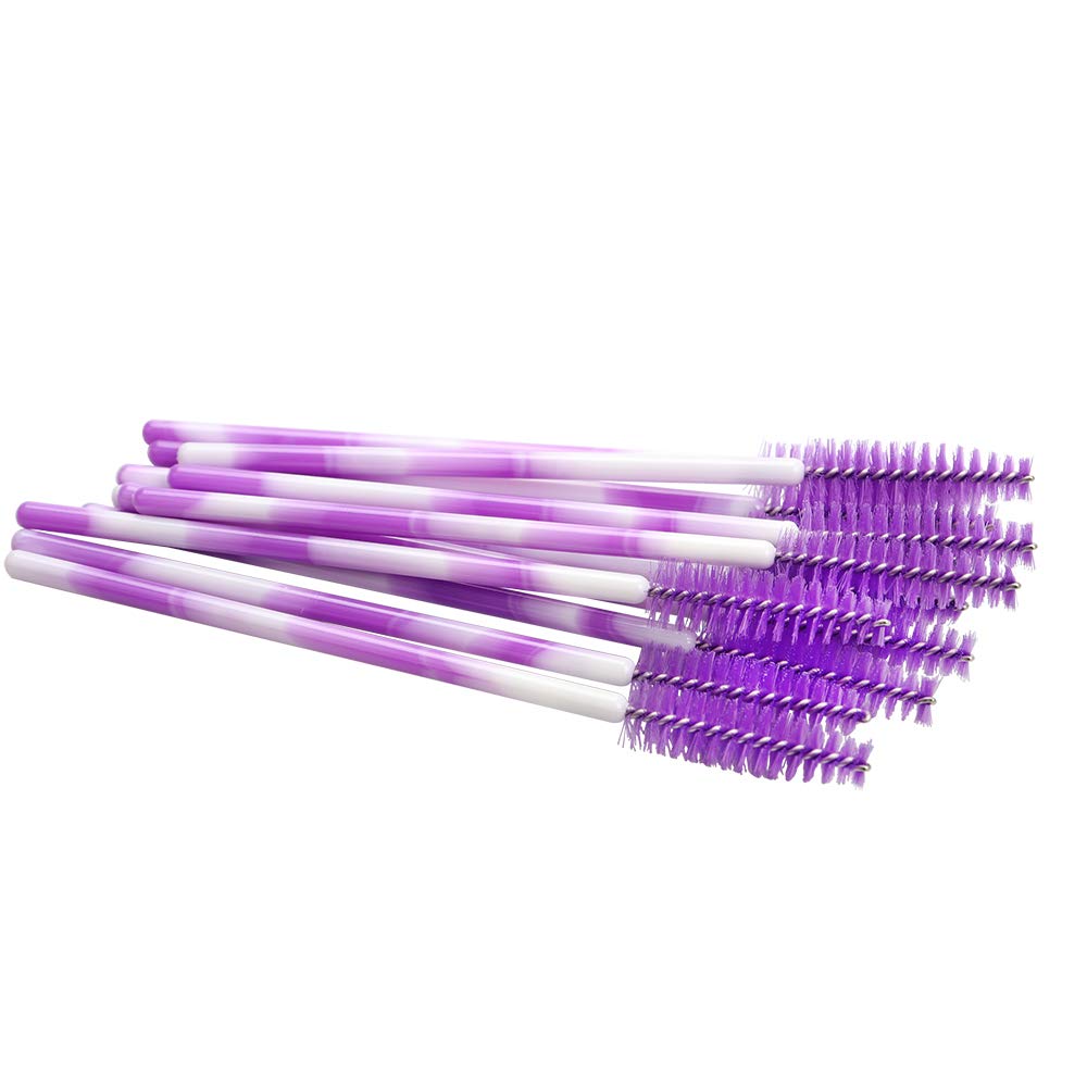 Paquete de 300 cepillos desechables para pestañas postizas para extensiones de pestañas aplicadoras, Deep Purple-300pcs