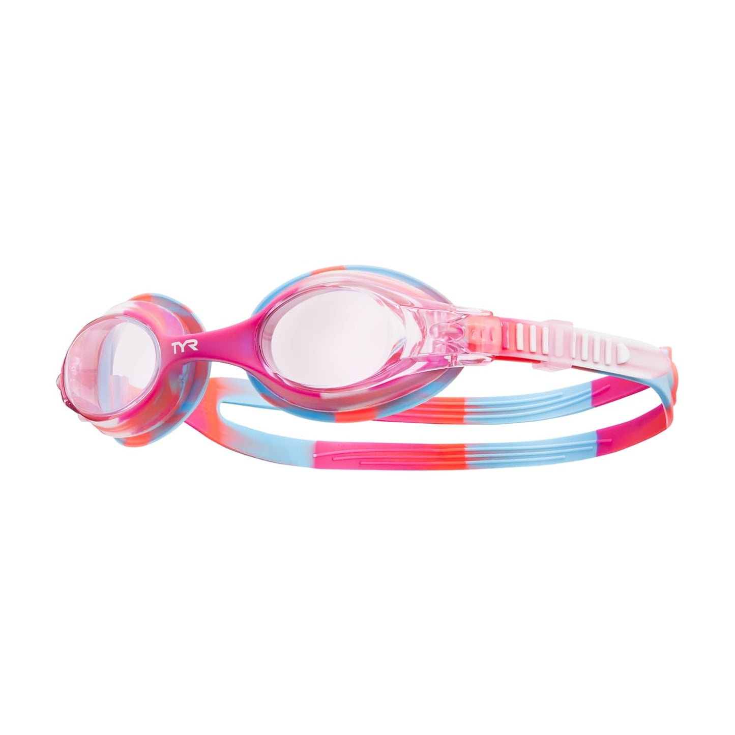 Anteojos TYR Swimple Rosado Blanco Infantil Talla Única