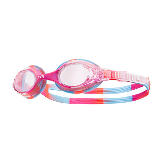 Anteojos TYR Swimple Rosado Blanco Infantil Talla Única