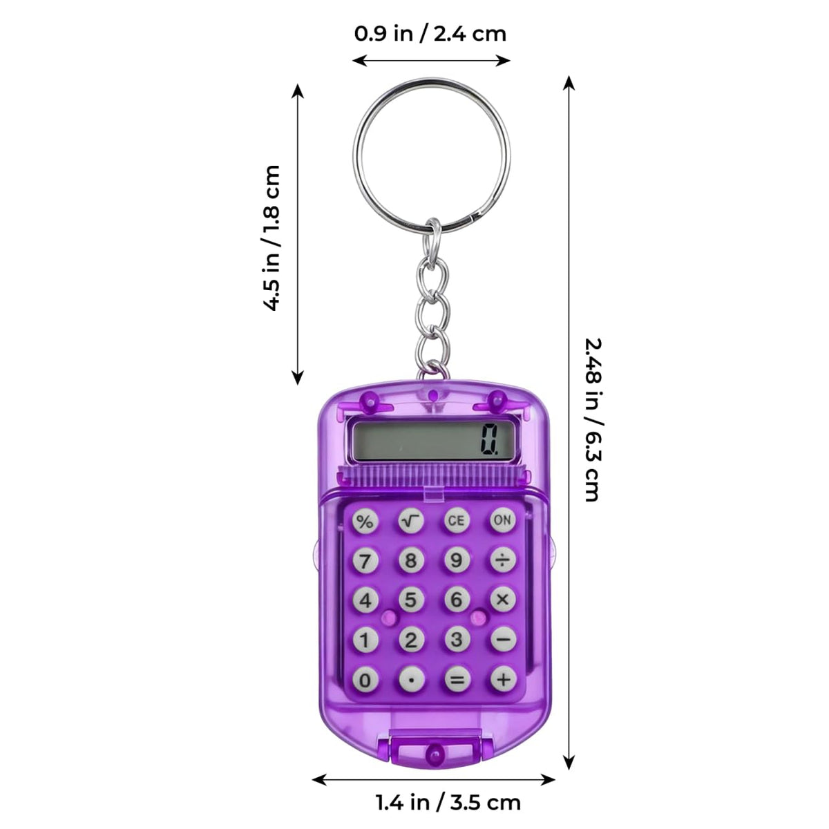 Calculadora de Bolsillo NUOBESTY Portátil Electrónica para Niños y Estudiantes 3 Piezas Color al Azar