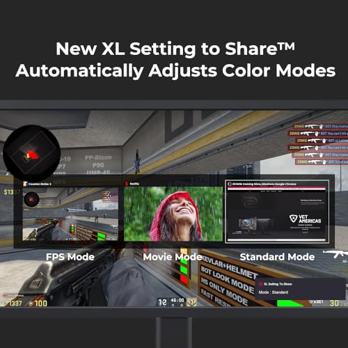 BenQ Monitor Zowie Xl2566x+ 400hz con Respuesta de 1 Ms especializado para Esports, 24.1"