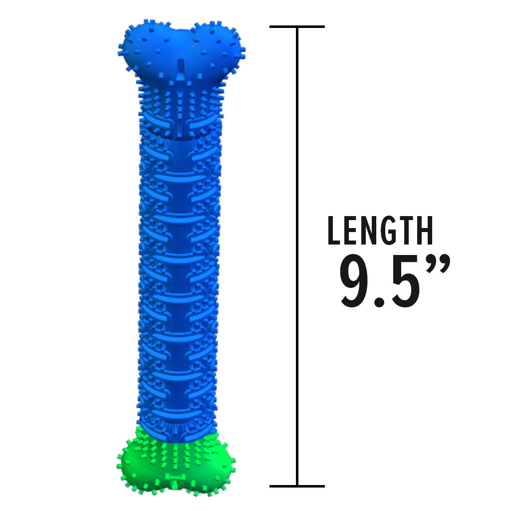 BulbHead cepillo para polvo de dientes para perro y cepillo para polvo de dientes – No requiere pasta dental de perro – Gran juguete de limpieza de dientes de perro, 1 paquete, 1 paquete