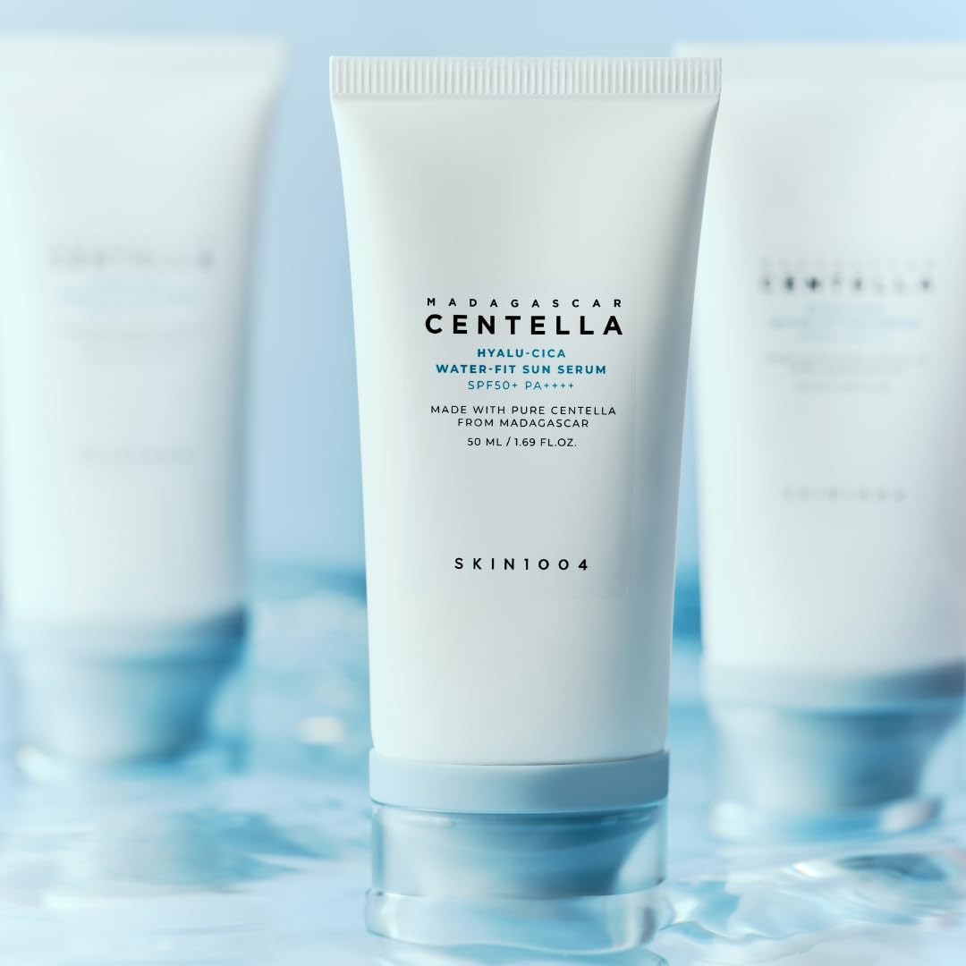 SKIN1004 Madagascar Centella Hyalu-cica Water-Fit Sun Serum - Bloqueador Coreano con Centella y Ácido Hialurónico