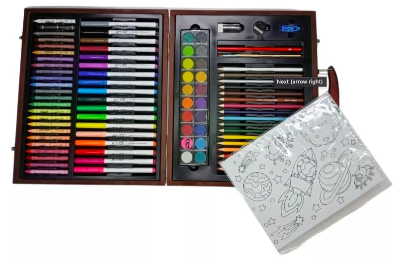 Set de Arte y Dibujo Art 101 Madera 96 Piezas
