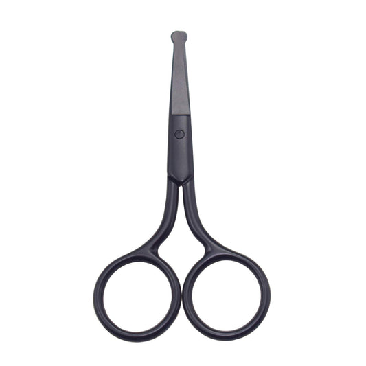 Tijeras Multiusos Motanar Negro Curvado para Cuidado del Cabello y Orejas
