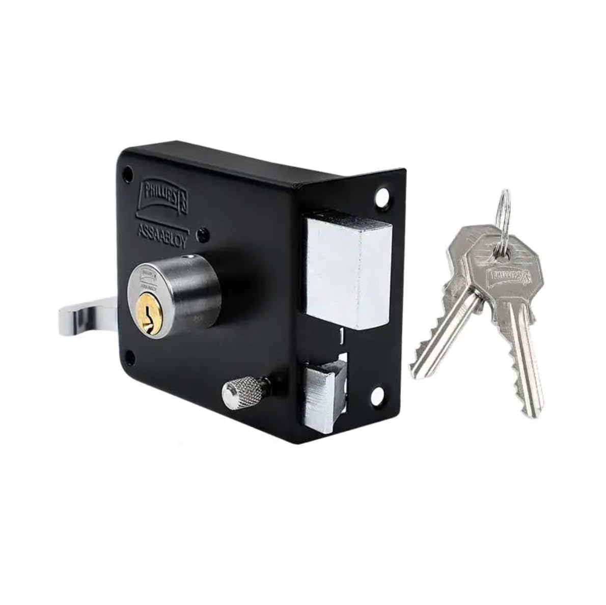 Cerradura Phillips Negra 175N de Fácil Instalación Izquierda