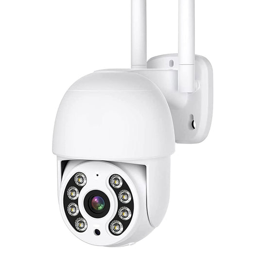Cámara de Seguridad Exterior EASYTAO C05 Blanca 2MP 360 Grados WiFi con Visión Nocturna y Audio Bidireccional