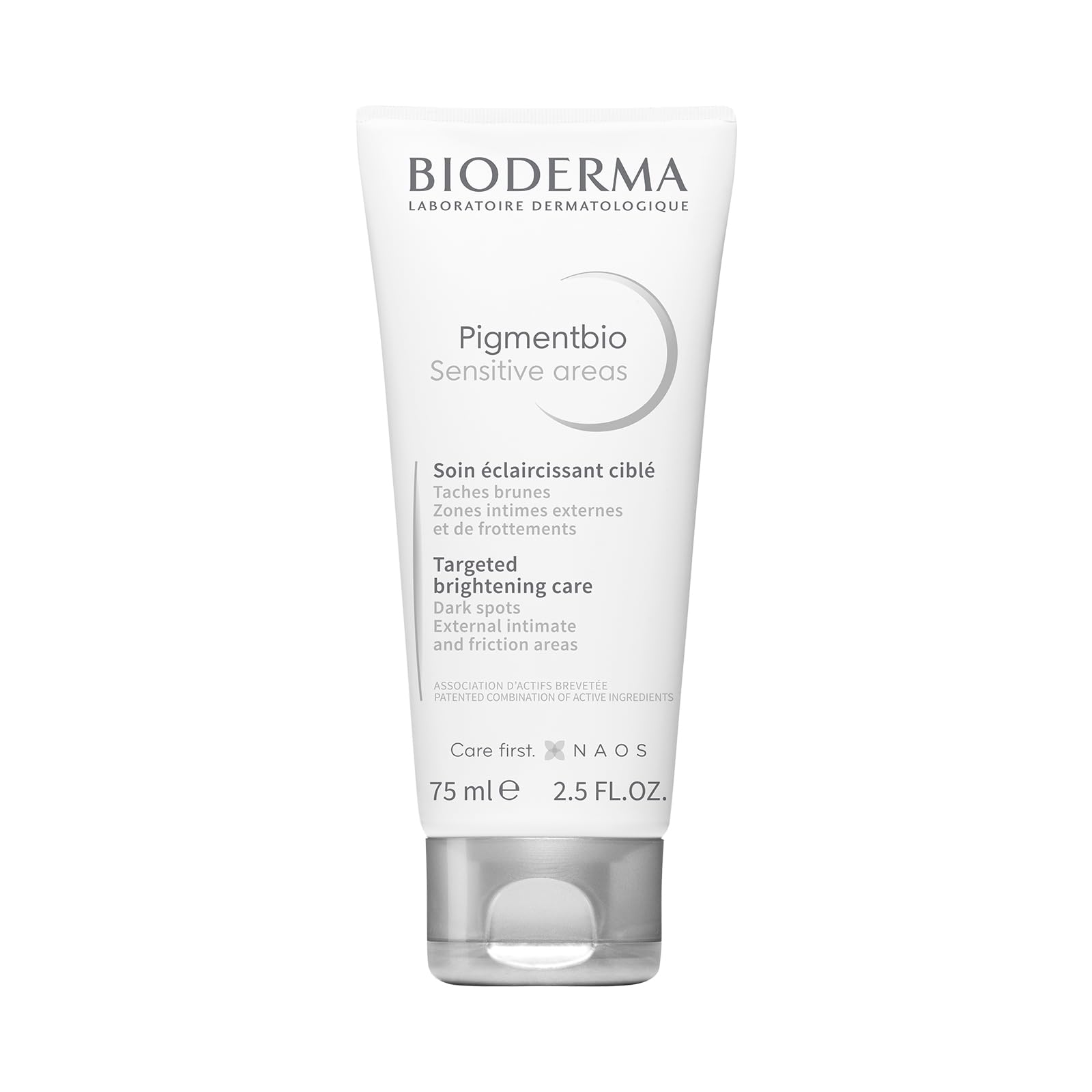 BIODERMA, Crema Despigmentante, Pigmentbio Sensitive Areas, Crema Hidratante para Cuerpo, Reduce Manchas Oscuras, 75ML