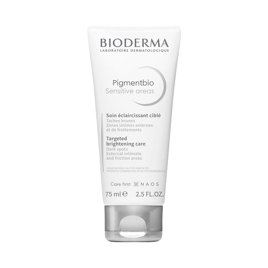 BIODERMA, Crema Despigmentante, Pigmentbio Sensitive Areas, Crema Hidratante para Cuerpo, Reduce Manchas Oscuras, 75ML