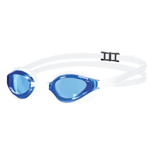 Arena Goggles Natación Python única, Blanco/Azul
