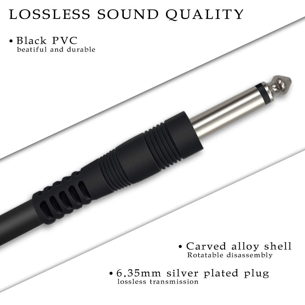 Cable USB YESPURE Dorado para Guitarra Compatible con PC, Mac, Xbox, PS4, PS3, PS2