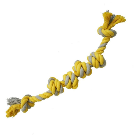 Juguetes De Cuerda para Perros, Juguete Perro Indestructible, Juguetes para Perro Uso Rudo, Juguete Masticar Perro, Juguetes para Perros Ansiosos(6 Knots)