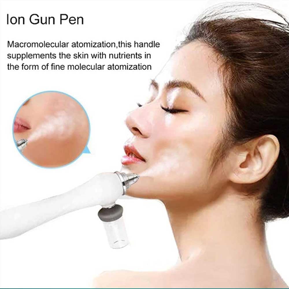 Máquina Facial de Oxígeno de Hidrógeno 7 en 1, Instrumento de Belleza de Burbujas Pequeñas, Diamante Dermoabrasión, Multifuncional de Limpieza Hydro Portátil, para el Hogar, Spa